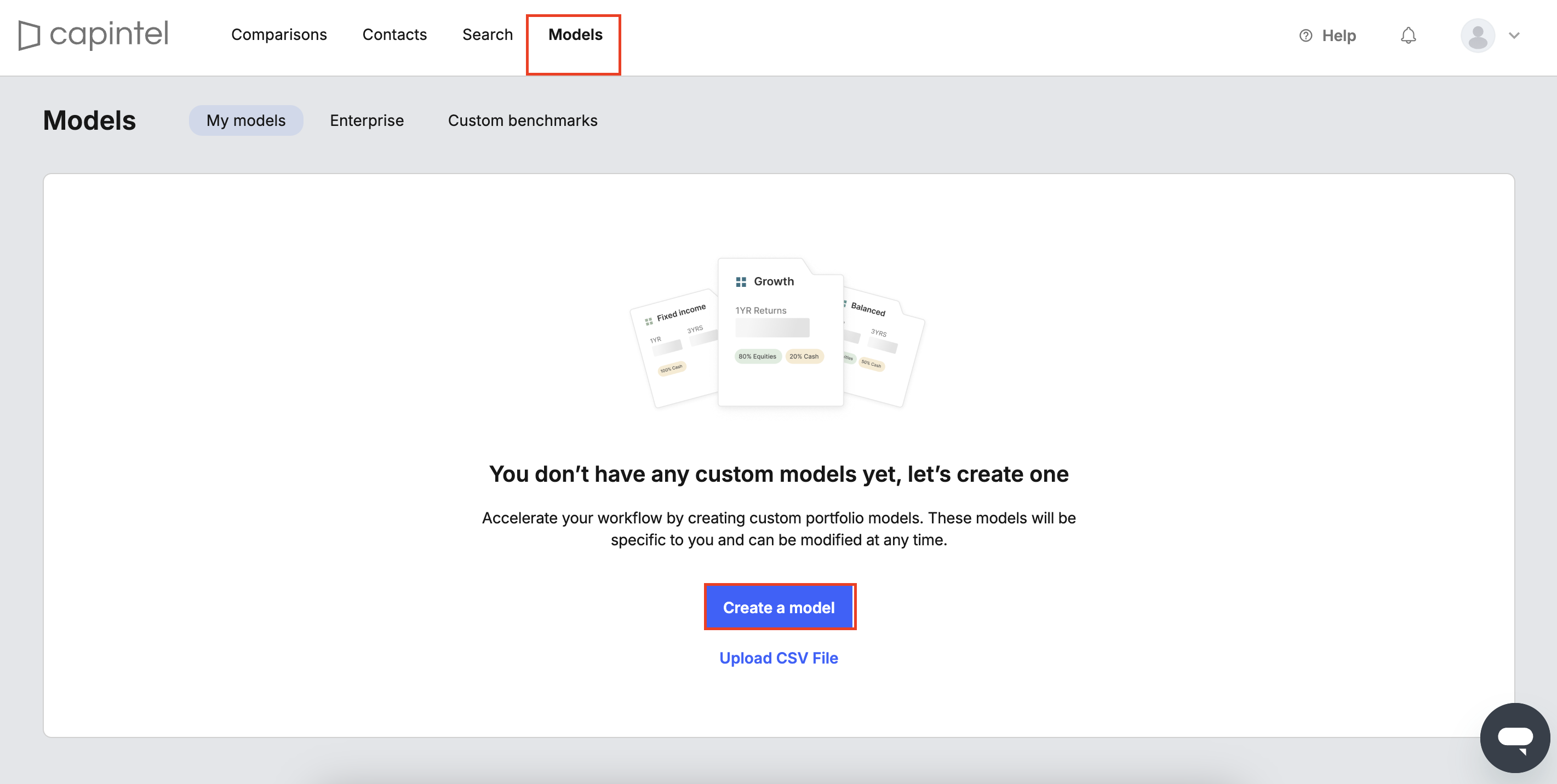 Create Model Light Mode